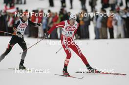 27.01.2008, Seefeld, Austria (AUT): l-r: Bjoern Kircheisen (GER), Magnus Moan (NOR) - FIS world cup nordic combined, sprint, Seefeld (AUT). www.nordicfocus.com. c Furtner/NordicFocus. Every downloaded picture is fee-liable.