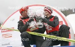 16.03.2008, Planica, Slovakia (SLO): l-r: Coach Alexander Pointner, Thomas Morgenstern (AUT) - FIS world ski jumping, individual HS215, Planica (SLO). www.nordicfocus.com. c Furtner/NordicFocus. Every downloaded picture is fee-liable.