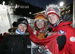 07.12.2008, Trondheim, Norway (NOR): fans of Thomas Morgenstern (AUT), Atomic - FIS world cup ski jumping, individual HS142, Trondheim (NOR). www.nordicfocus.com. © Furtner/NordicFocus. Every downloaded picture is fee-liable.