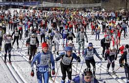 03.02.2008, Oberammergau, Germany (GER): mass start of the 21 k  - Worldloppet Koenig Ludwig Lauf, FIS Marathon Cup - Oberammergau (GER). www.nordicfocus.com. c Felgenhauer/NordicFocus. Every downloaded picture is fee-liable.