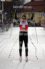 02.03.2008, Mora, Sweden (SWE): Anders Aukland (NOR), Team Xtra, finishing second - Worldloppet Vasaloppet, Mora (SWE). www.nordicfocus.com. c Felgenhauer/NordicFocus. Every downloaded picture is fee-liable.