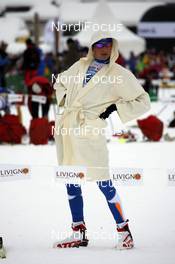 14.12.2008, Livigno, Italy (ITA): a strange guy preparing for the race - Worldloppet La Sgambeda, Livigno (ITA). www.nordicfocus.com. © Felgenhauer/NordicFocus. Every downloaded picture is fee-liable.