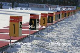 11.01.2009, Oberhof, Germany (GER): empty shooting range - IBU world cup biathlon, mass women, Oberhof (GER). www.nordicfocus.com. © Manzoni/NordicFocus. Every downloaded picture is fee-liable.