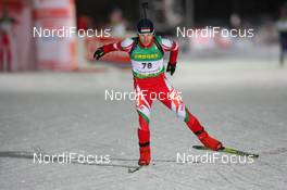 10.01.2009, Oberhof, Germany (GER): Karoly Gombos (HUN), Fischer, Rottefella, Alpina, Leki - IBU world cup biathlon, sprint men, Oberhof (GER). www.nordicfocus.com. © Manzoni/NordicFocus. Every downloaded picture is fee-liable.