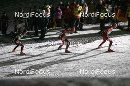 10.01.2009, Oberhof, Germany (GER): In-Bok Lee (KOR), Fischer, Rottefella, Alpina, Exel, Halvard Hanevold (NOR), Madshus, Rottefella, Swix, Odlo, Ronny Hafsaas (NOR), Madshus, Rottefella, Odlo - IBU world cup biathlon, sprint men, Oberhof (GER). www.nordicfocus.com. © Manzoni/NordicFocus. Every downloaded picture is fee-liable.