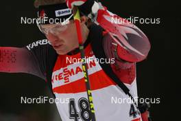 18.01.2009, Ruhpolding, Germany (GER): Robin Clegg (CAN), Rossignol, Rottefella, Leki - IBU world cup biathlon, pursuit men, Ruhpolding (GER). www.nordicfocus.com. © Manzoni/NordicFocus. Every downloaded picture is fee-liable.