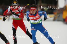 18.01.2009, Ruhpolding, Germany (GER): Maxim Tchoudov (RUS), Madshus, Rottefella, adidas - IBU world cup biathlon, pursuit men, Ruhpolding (GER). www.nordicfocus.com. © Manzoni/NordicFocus. Every downloaded picture is fee-liable.