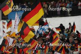 18.01.2009, Ruhpolding, Germany (GER): fans with flags - IBU world cup biathlon, pursuit men, Ruhpolding (GER). www.nordicfocus.com. © Manzoni/NordicFocus. Every downloaded picture is fee-liable.