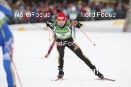 18.01.2009, Ruhpolding, Germany (GER): Andrea Henkel (GER), Atomic, Exel, adidas, Toko - IBU world cup biathlon, pursuit women, Ruhpolding (GER). www.nordicfocus.com. © Manzoni/NordicFocus. Every downloaded picture is fee-liable.