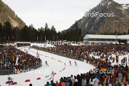 18.01.2009, Ruhpolding, Germany (GER): full crowded venue- IBU world cup biathlon, pursuit women, Ruhpolding (GER). www.nordicfocus.com. © Manzoni/NordicFocus. Every downloaded picture is fee-liable.