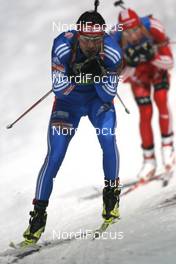 15.01.2009, Ruhpolding, Germany (GER): Nikolay Kruglov (RUS), Fischer, Rottefella, Swix, adidas - IBU world cup biathlon, relay men, Ruhpolding (GER). www.nordicfocus.com. © Manzoni/NordicFocus. Every downloaded picture is fee-liable.