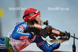 14.01.2009, Ruhpolding, Germany (GER): Olga Medvedtseva (RUS), Madshus, Rottefella, adidas - IBU world cup biathlon, relay women, Ruhpolding (GER). www.nordicfocus.com. © Manzoni/NordicFocus. Every downloaded picture is fee-liable.