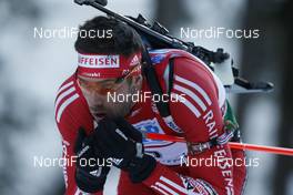17.01.2009, Ruhpolding, Germany (GER): Simon Hallenbarter (SUI), Madshus, Rottefella, KV+, adidas - IBU world cup biathlon, sprint men, Ruhpolding (GER). www.nordicfocus.com. © Manzoni/NordicFocus. Every downloaded picture is fee-liable.