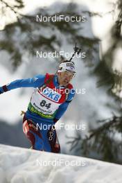 17.01.2009, Ruhpolding, Germany (GER): Vincent Defrasne (FRA), Atomic, Rottefella, One Way, Odlo - IBU world cup biathlon, sprint men, Ruhpolding (GER). www.nordicfocus.com. © Manzoni/NordicFocus. Every downloaded picture is fee-liable.