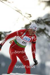17.01.2009, Ruhpolding, Germany (GER): Frode Andresen (NOR), Atomic, Swix, Odlo - IBU world cup biathlon, sprint men, Ruhpolding (GER). www.nordicfocus.com. © Manzoni/NordicFocus. Every downloaded picture is fee-liable.