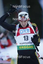 17.01.2009, Ruhpolding, Germany (GER): Michael Roesch (GER), Fischer, Rottefella, Exel, adidas, Toko - IBU world cup biathlon, sprint men, Ruhpolding (GER). www.nordicfocus.com. © Manzoni/NordicFocus. Every downloaded picture is fee-liable.