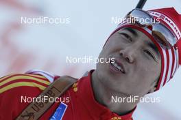 17.01.2009, Ruhpolding, Germany (GER): Haibin Cheng (CHN) - IBU world cup biathlon, sprint men, Ruhpolding (GER). www.nordicfocus.com. © Manzoni/NordicFocus. Every downloaded picture is fee-liable.