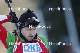 17.01.2009, Ruhpolding, Germany (GER): Vladimir Miklashevsky (BLR), Fischer, Rottefella, Exel - IBU world cup biathlon, sprint men, Ruhpolding (GER). www.nordicfocus.com. © Manzoni/NordicFocus. Every downloaded picture is fee-liable.