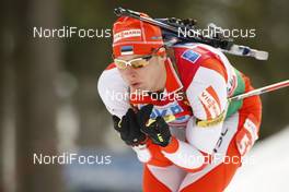 17.01.2009, Ruhpolding, Germany (GER): Kauri Koiv (EST), Fischer, Rottefella, Leki - IBU world cup biathlon, sprint men, Ruhpolding (GER). www.nordicfocus.com. © Manzoni/NordicFocus. Every downloaded picture is fee-liable.