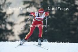 16.01.2009, Ruhpolding, Germany (GER): Xianying Liu (CHN), Fischer, Salomon, Swix, adidas - IBU world cup biathlon, sprint women, Ruhpolding (GER). www.nordicfocus.com. © Manzoni/NordicFocus. Every downloaded picture is fee-liable.