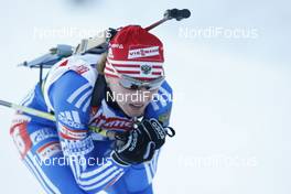 16.01.2009, Ruhpolding, Germany (GER): Albina Akhatova (RUS), Fischer, Rottefella, Alpina, adidas - IBU world cup biathlon, sprint women, Ruhpolding (GER). www.nordicfocus.com. © Manzoni/NordicFocus. Every downloaded picture is fee-liable.