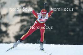 16.01.2009, Ruhpolding, Germany (GER): Xianying Liu (CHN), Fischer, Salomon, Swix, adidas - IBU world cup biathlon, sprint women, Ruhpolding (GER). www.nordicfocus.com. © Manzoni/NordicFocus. Every downloaded picture is fee-liable.