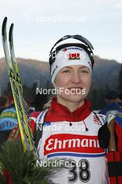 16.01.2009, Ruhpolding, Germany (GER): Darya Domracheva (BLR), Fischer, Rottefella, Swix - IBU world cup biathlon, sprint women, Ruhpolding (GER). www.nordicfocus.com. © Manzoni/NordicFocus. Every downloaded picture is fee-liable.