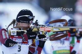 16.01.2009, Ruhpolding, Germany (GER): Madara Liduma (LAT), Fischer, Salomon - IBU world cup biathlon, sprint women, Ruhpolding (GER). www.nordicfocus.com. © Manzoni/NordicFocus. Every downloaded picture is fee-liable.