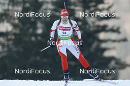16.01.2009, Ruhpolding, Germany (GER): Eveli Saue (EST), Madshus, Rottefella - IBU world cup biathlon, sprint women, Ruhpolding (GER). www.nordicfocus.com. © Manzoni/NordicFocus. Every downloaded picture is fee-liable.