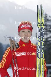 13.01.2009, Ruhpolding, Germany (GER): Xianying Liu (CHN), Fischer, Salomon, Swix, adidas - IBU world cup biathlon, training, Ruhpolding (GER). www.nordicfocus.com. © Manzoni/NordicFocus. Every downloaded picture is fee-liable.
