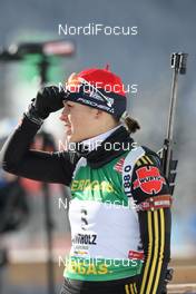 25.01.2009, Antholz, Italy (ITA): Magdalena Neuner (GER), Fischer, Rottefella, Exel, adidas - IBU world cup biathlon, mass women, Antholz (ITA). www.nordicfocus.com. © Manzoni/NordicFocus. Every downloaded picture is fee-liable.