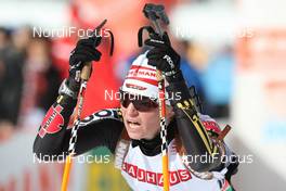 24.01.2009, Antholz, Italy (ITA): Andrea Henkel (GER), Atomic, Exel, adidas, Toko - IBU world cup biathlon, pursuit women, Antholz (ITA). www.nordicfocus.com. © Manzoni/NordicFocus. Every downloaded picture is fee-liable.