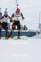 24.01.2009, Antholz, Italy (ITA): Magdalena Neuner (GER), Fischer, Rottefella, Exel, adidas - IBU world cup biathlon, pursuit women, Antholz (ITA). www.nordicfocus.com. © Manzoni/NordicFocus. Every downloaded picture is fee-liable.