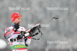 23.01.2009, Antholz, Italy (ITA): Ivan Joller (SUI), Fischer, Rottefella, Leki, adidas - IBU world cup biathlon, sprint men, Antholz (ITA). www.nordicfocus.com. © Manzoni/NordicFocus. Every downloaded picture is fee-liable.