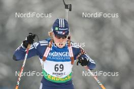 22.01.2009, Antholz, Italy (ITA): Haley Johnson (USA), Rossignol, Rottefella, Exel, adidas - IBU world cup biathlon, sprint women, Antholz (ITA). www.nordicfocus.com. © Manzoni/NordicFocus. Every downloaded picture is fee-liable.