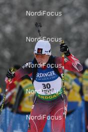 22.01.2009, Antholz, Italy (ITA): Zina Kocher (CAN), Atomic, Leki, Odlo - IBU world cup biathlon, sprint women, Antholz (ITA). www.nordicfocus.com. © Manzoni/NordicFocus. Every downloaded picture is fee-liable.