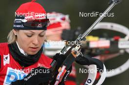 13.03.2009, Vancouver, Canada (CAN): Magdalena Neuner (GER), Fischer, Rottefella, Exel, adidas - IBU world cup biathlon, sprint women, Vancouver (CAN). www.nordicfocus.com. © Manzoni/NordicFocus. Every downloaded picture is fee-liable.