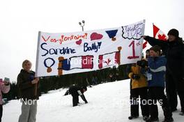 13.03.2009, Vancouver, Canada (CAN): Biathlon Feature: canadian fans of Sandrine Bailly (FRA), Madshus, Rottefella, Swix, Odlo - IBU world cup biathlon, sprint women, Vancouver (CAN). www.nordicfocus.com. © Manzoni/NordicFocus. Every downloaded picture is fee-liable.