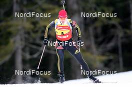 13.03.2009, Vancouver, Canada (CAN): Kati Wilhelm (GER), Madshus, Rottefella, Swix, adidas - IBU world cup biathlon, sprint women, Vancouver (CAN). www.nordicfocus.com. © Manzoni/NordicFocus. Every downloaded picture is fee-liable.