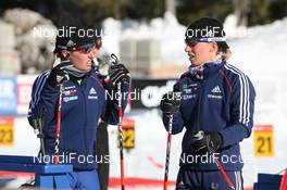 10.03.2009, Vancouver, Canada (CAN): Tracy Barnes (USA) and Lanny Barnes (USA), Atomic, Exel, adidas - IBU world cup biathlon, training, Vancouver (CAN). www.nordicfocus.com. © Manzoni/NordicFocus. Every downloaded picture is fee-liable.