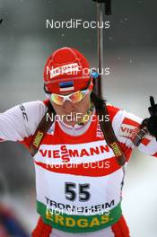 21.03.2009, Trondheim, Norway (NOR): Eveli Saue (EST), Madshus, Rottefella - IBU world cup biathlon, pursuit women, Trondheim (NOR). www.nordicfocus.com. © Manzoni/NordicFocus. Every downloaded picture is fee-liable.