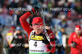 19.03.2009, Trondheim, Norway (NOR): Ronny Hafsaas (NOR), Madshus, Rottefella, Odlo - IBU world cup biathlon, sprint men, Trondheim (NOR). www.nordicfocus.com. © Manzoni/NordicFocus. Every downloaded picture is fee-liable.