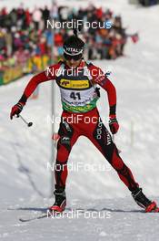 19.03.2009, Trondheim, Norway (NOR): Ole Einar Bjoerndalen (NOR), Madshus, Rottefella, Odlo - IBU world cup biathlon, sprint men, Trondheim (NOR). www.nordicfocus.com. © Manzoni/NordicFocus. Every downloaded picture is fee-liable.