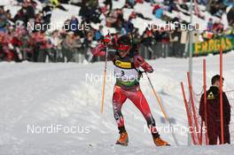 19.03.2009, Trondheim, Norway (NOR): Jean Philippe Leguellec (CAN), Rossignol, Rottefella, Exel - IBU world cup biathlon, sprint men, Trondheim (NOR). www.nordicfocus.com. © Manzoni/NordicFocus. Every downloaded picture is fee-liable.