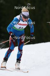 19.03.2009, Trondheim, Norway (NOR): Marie Dorin (FRA), Rossignol, Rottefella, Exel, Odlo - IBU world cup biathlon, sprint women, Trondheim (NOR). www.nordicfocus.com. © Manzoni/NordicFocus. Every downloaded picture is fee-liable.