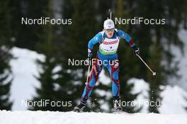 19.03.2009, Trondheim, Norway (NOR): Sandrine Bailly (FRA), Madshus, Rottefella, Swix, Odlo - IBU world cup biathlon, sprint women, Trondheim (NOR). www.nordicfocus.com. © Manzoni/NordicFocus. Every downloaded picture is fee-liable.