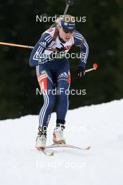 19.03.2009, Trondheim, Norway (NOR): Haley Johnson (USA), Rossignol, Rottefella, Exel, adidas - IBU world cup biathlon, sprint women, Trondheim (NOR). www.nordicfocus.com. © Manzoni/NordicFocus. Every downloaded picture is fee-liable.