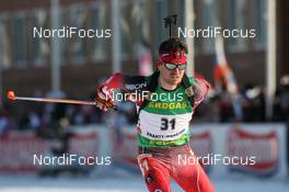 28.03.2009, Khanty-Mansiysk, Russia (RUS): Jean Philippe Leguellec (CAN), Rossignol, Rottefella, Exel - IBU world cup biathlon, pursuit men, Khanty-Mansiysk (RUS). www.nordicfocus.com. © Manzoni/NordicFocus. Every downloaded picture is fee-liable.
