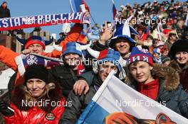 28.03.2009, Khanty-Mansiysk, Russia (RUS): Biathlon Feature: Fans - IBU world cup biathlon, pursuit men, Khanty-Mansiysk (RUS). www.nordicfocus.com. © Manzoni/NordicFocus. Every downloaded picture is fee-liable.