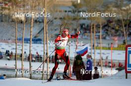 21.02.2009, Pyeong Chang, Korea (KOR): Lars Berger (NOR), Madshus, Rottefella, Odlo - IBU world championships biathlon, mass men, Pyeong Chang (KOR). www.nordicfocus.com. © Manzoni/NordicFocus. Every downloaded picture is fee-liable.